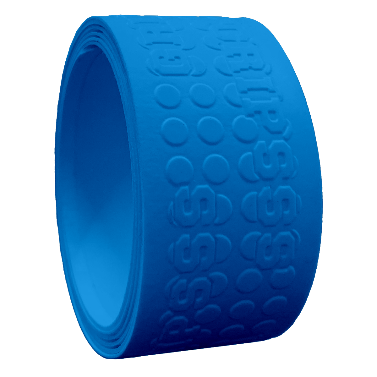 Blue Reusable Blue Sports Gripsss stick grip designed to replace hockey tape and enhance puck control