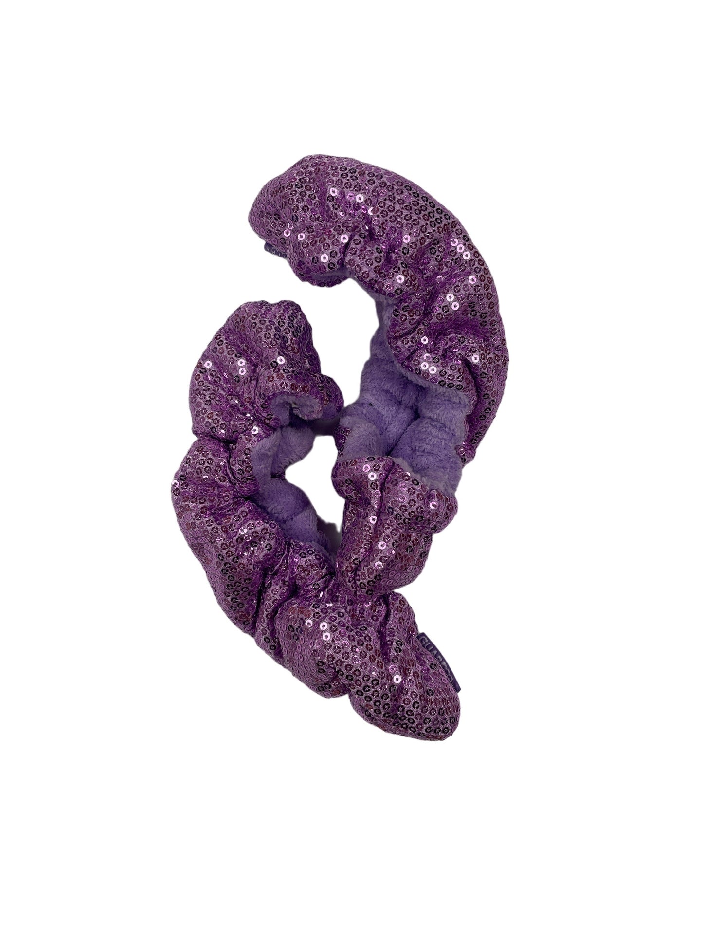 SoftPawz Sequin Blade Covers in Purple sequin shell with terry lining