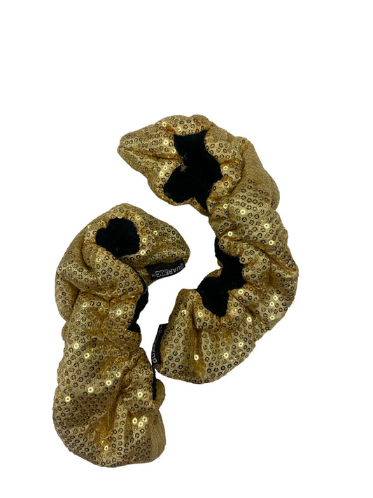 SoftPawz Sequin Blade Covers in Gold Sequin, sequin shell with terry lining