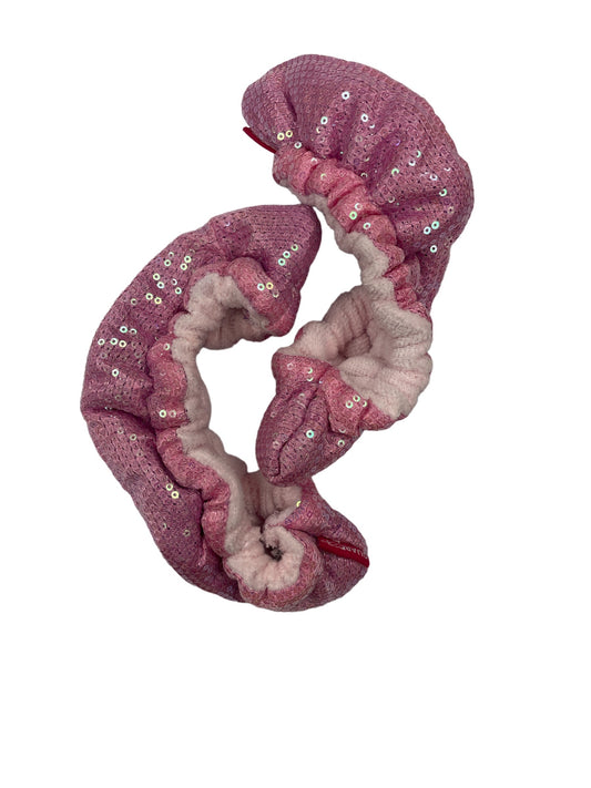 SoftPawz Sequin Blade Covers in Pink Sequin, sequin shell with terry lining