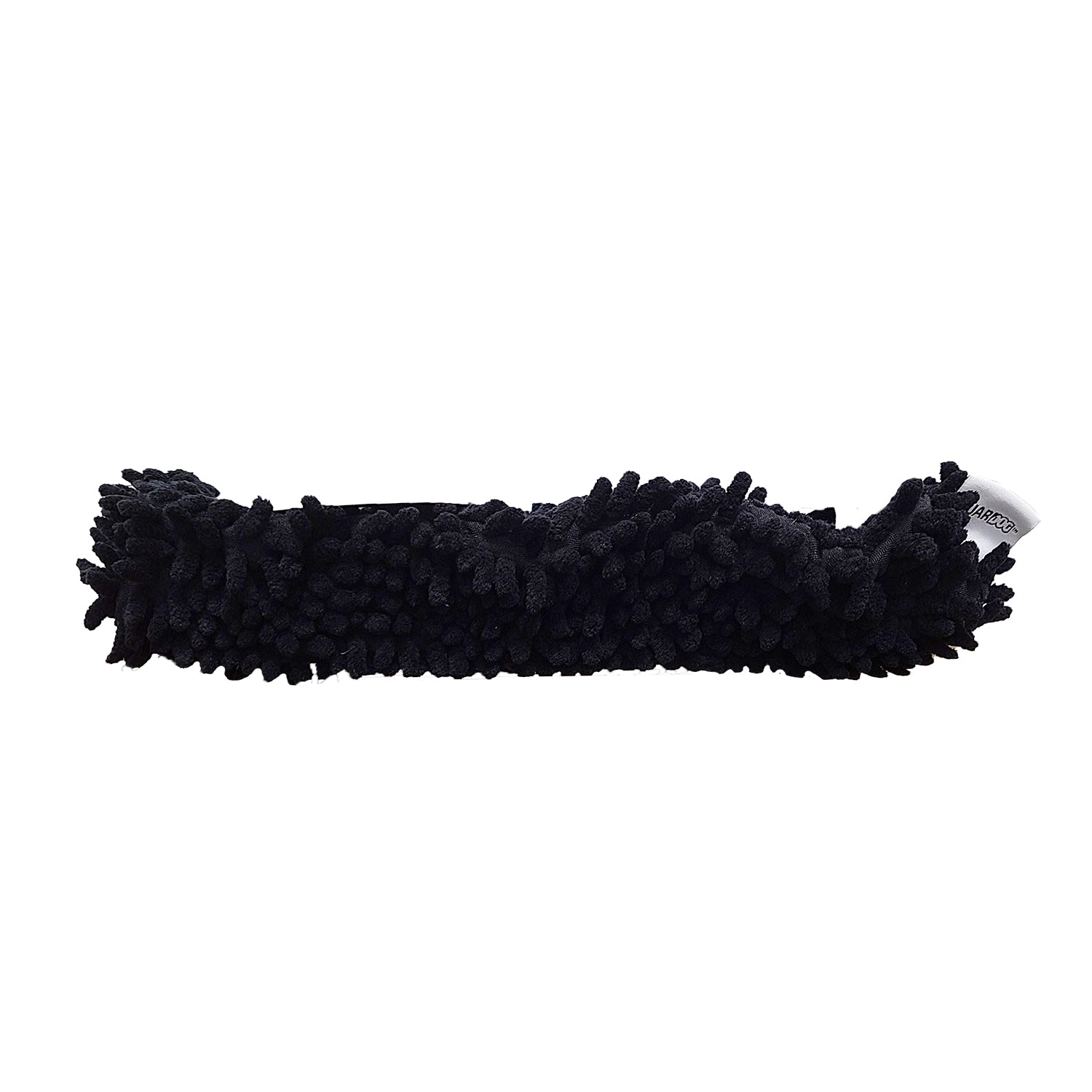 SoftPawz Shag Blade Covers in Black, plush shag exterior with terry lining
