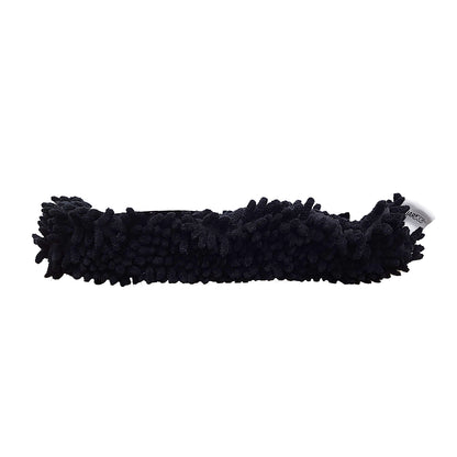 SoftPawz Shag Blade Covers in Black, plush shag exterior with terry lining
