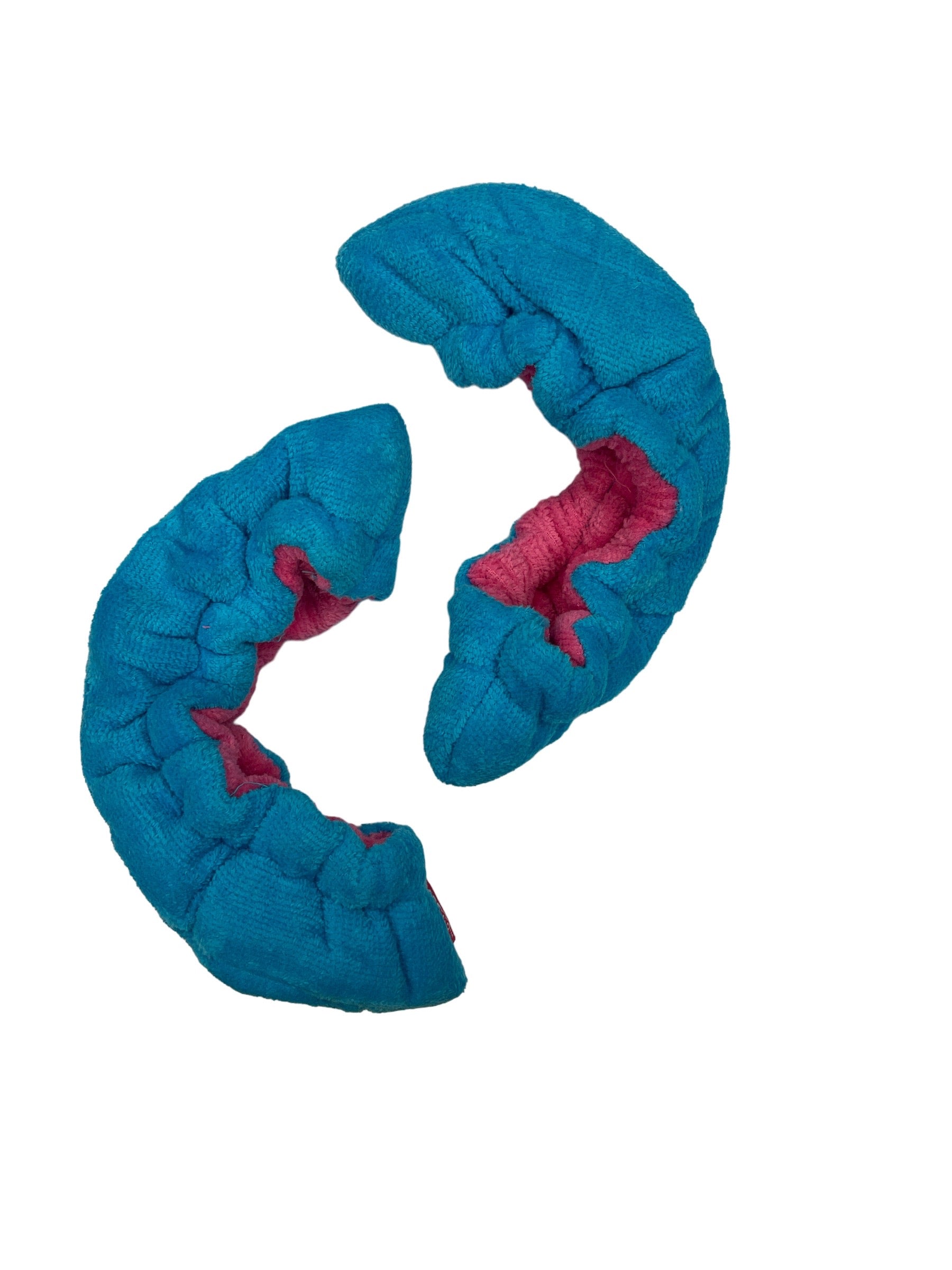 SoftPawz Terry Blade Covers in Blue/Pink, velour terry finish