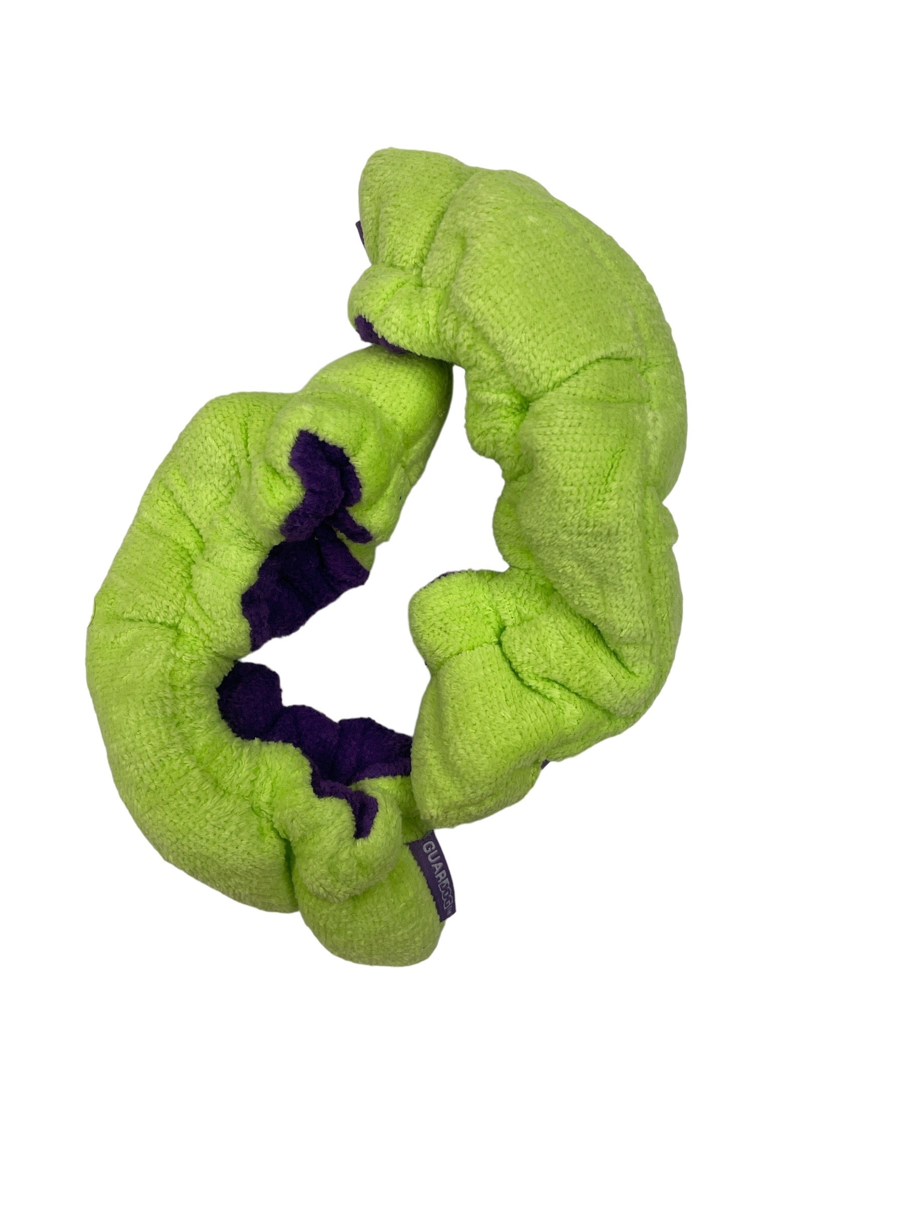 SoftPawz Terry Blade Covers in Green/Purple, velour terry finish